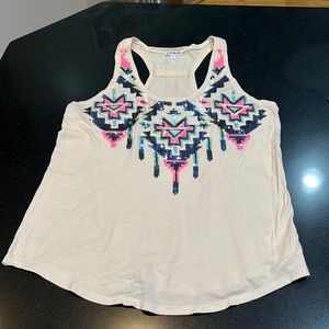 Express sequined designed tank top